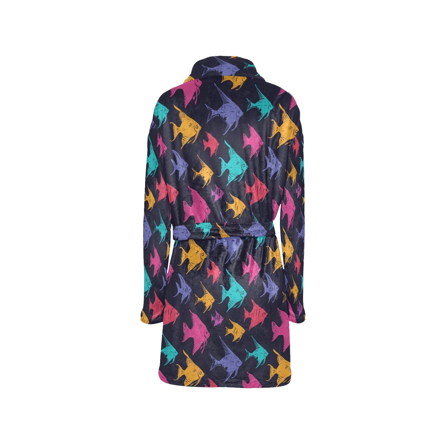 Angelfish Colorful Pattern Print Design 03 Women's Fleece Robe