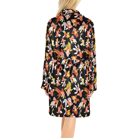 Goldfish Print Design LKS401 Women's Fleece Robe