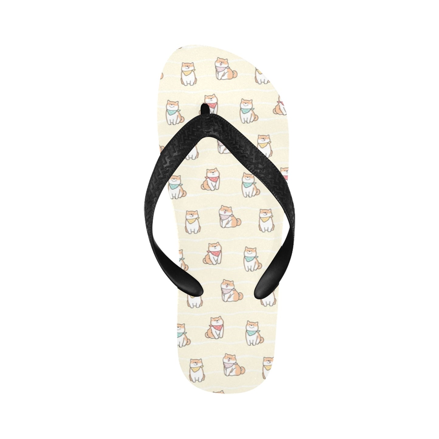 Shiba Inu Print Design LKS306 Flip Flops