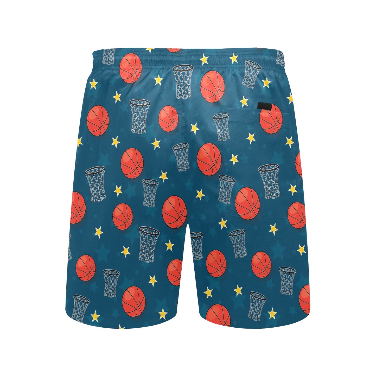 Basketball Classic Print Pattern Men's Swim Trunks Beach Shorts
