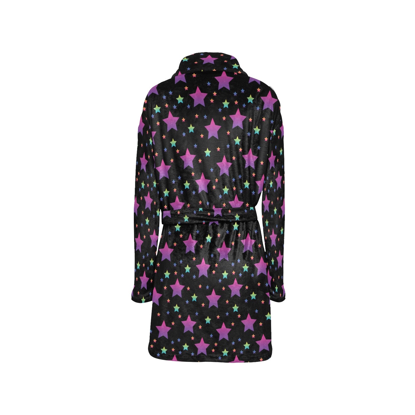 Star Print Design LKS305 Women's Fleece Robe