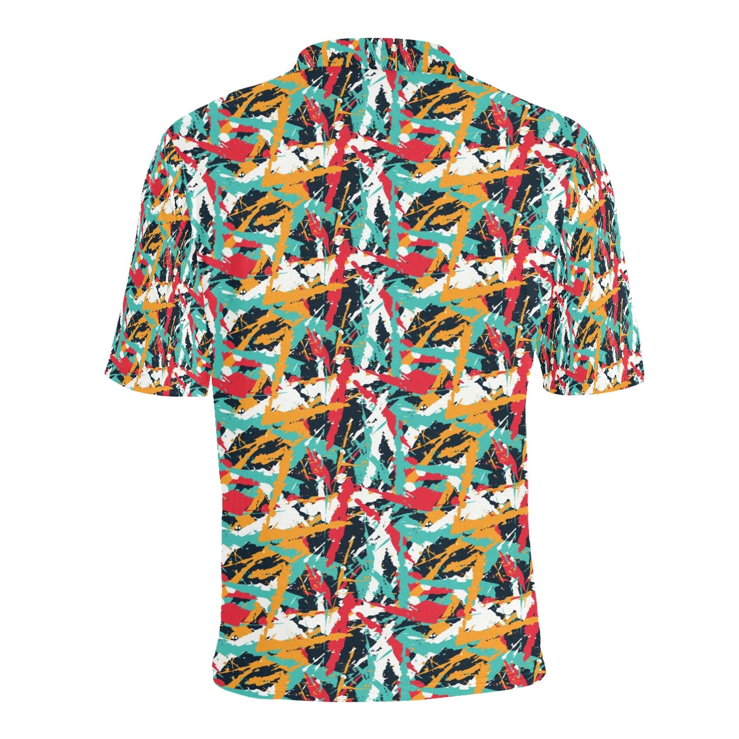 Splatter Print Design LKS304 Men Polo Shirt