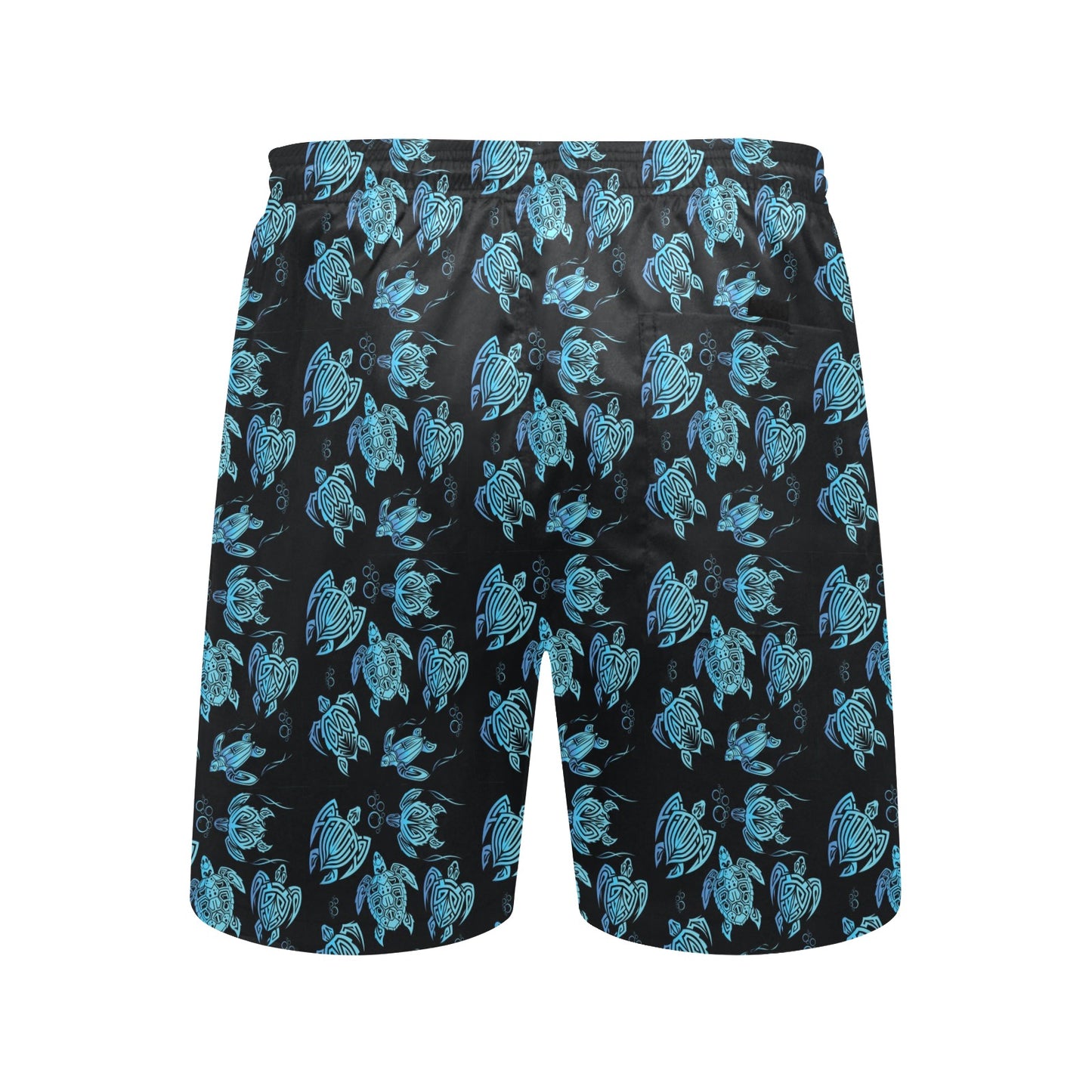 Tribal Turtle Polynesian Themed Design Men's Swim Trunks Beach Shorts