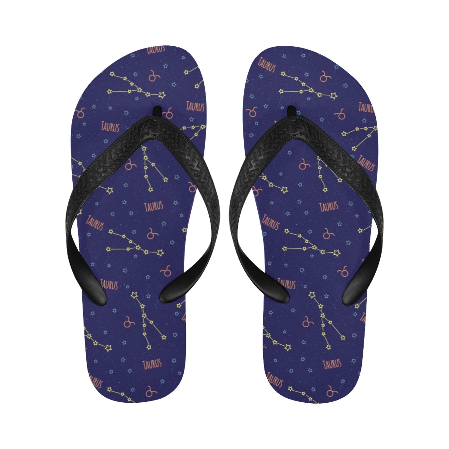 Taurus Print Design LKS301 Flip Flops