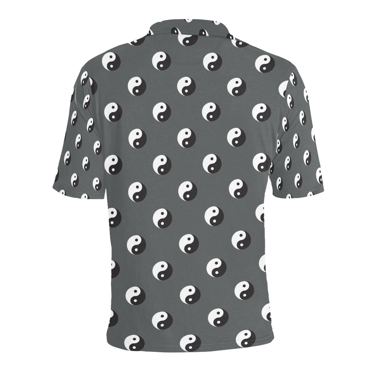 Yin Yang Print Design LKS303 Men Polo Shirt