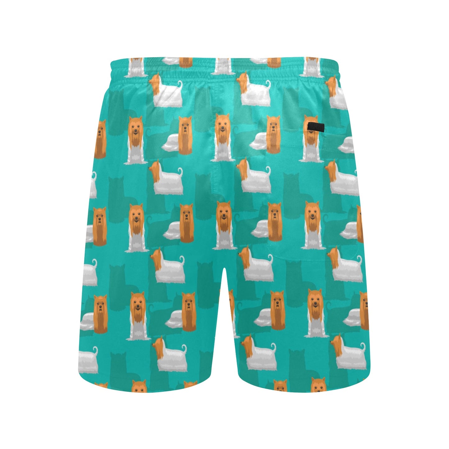 Silky Terriers Print Design LKS301 Men's Swim Trunks Beach Shorts