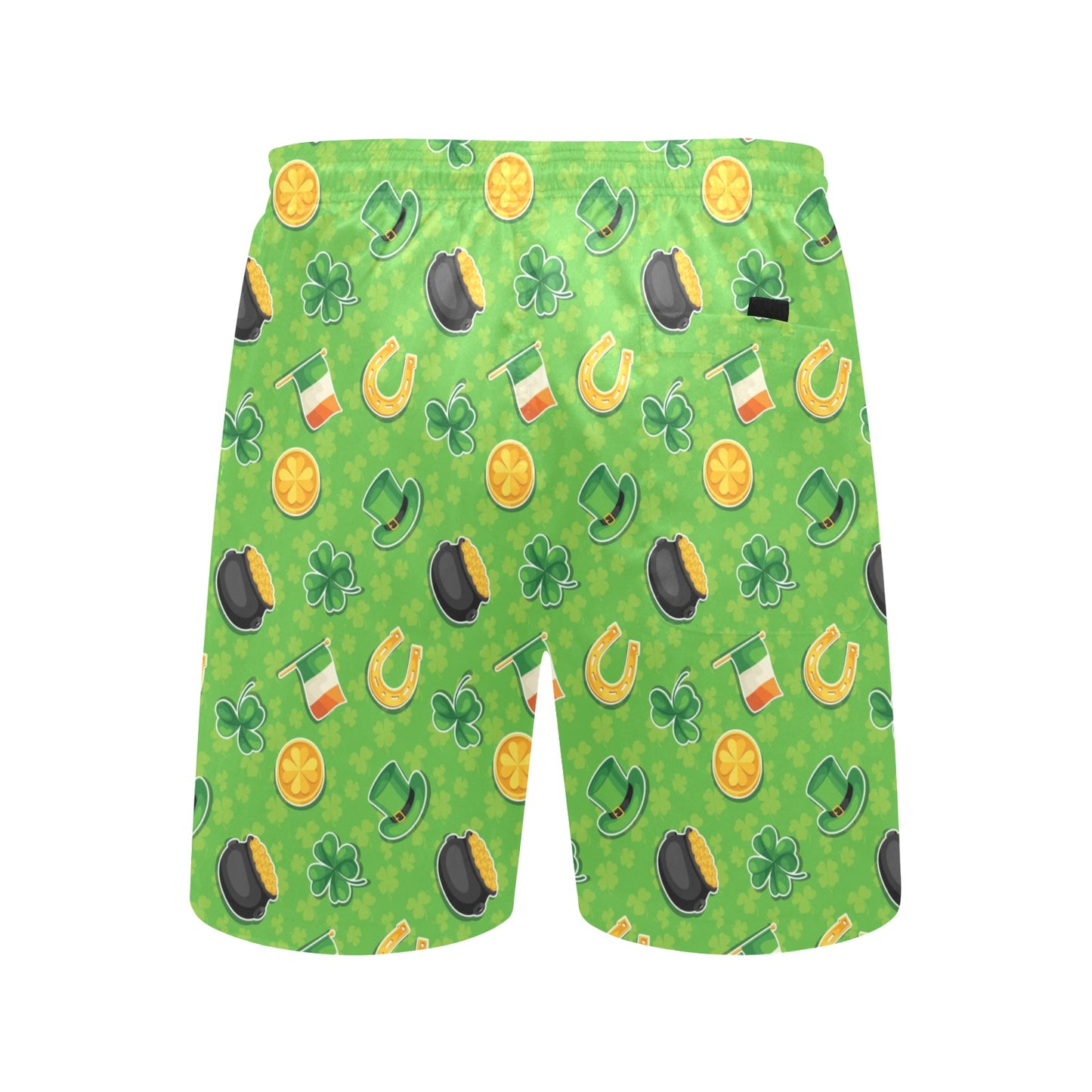 Shamrock Saint Patrick's Day Print Design LKS302 Men's Swim Trunks Beach Shorts