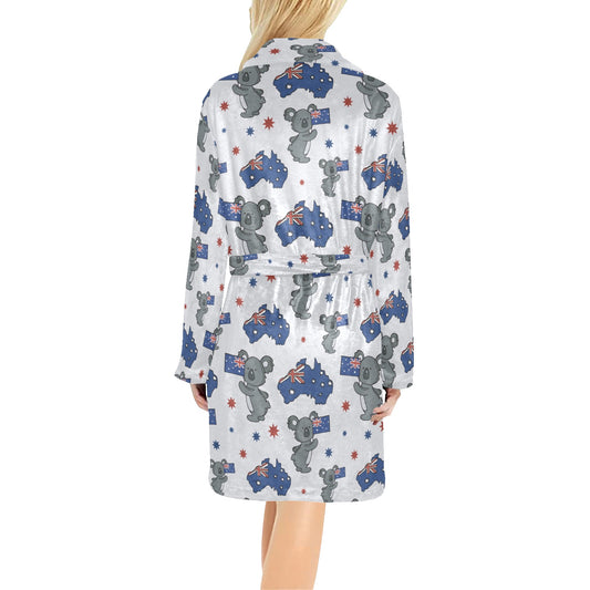 Koala Australia Day Themed Design Women's Fleece Robe