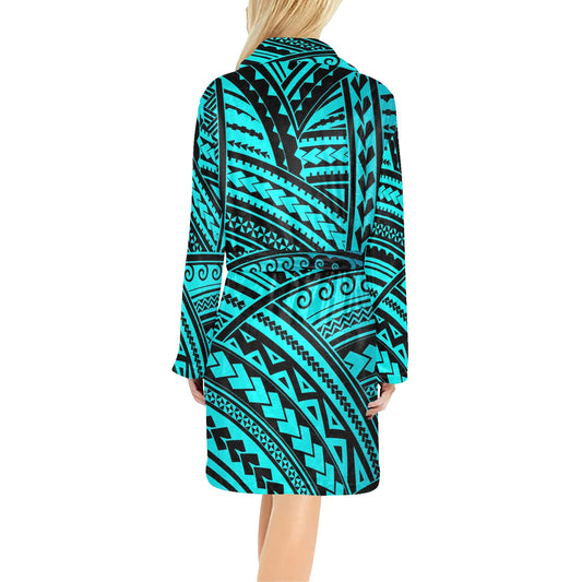Polynesian Tribal Women's Fleece Robe