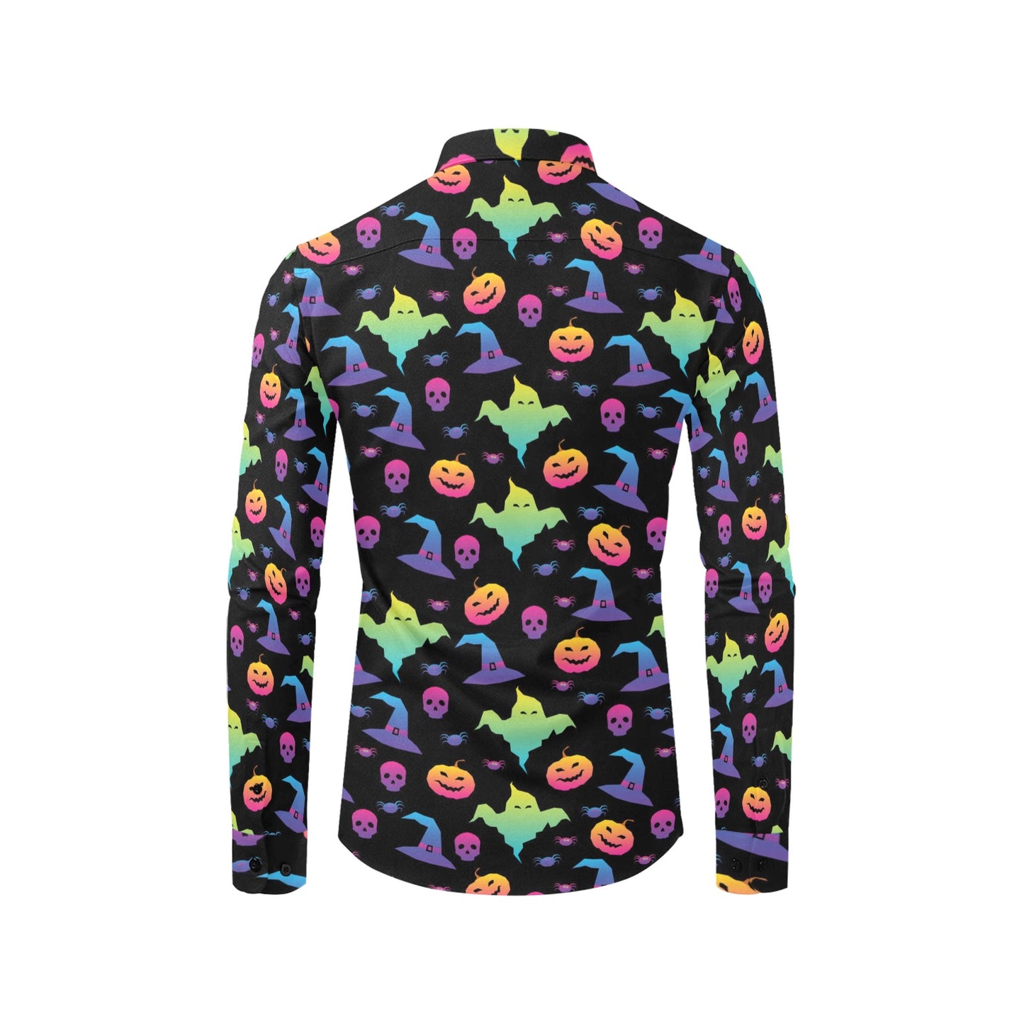 Halloween Print Design LKS404 Men's Long Sleeve Dress Shirt
