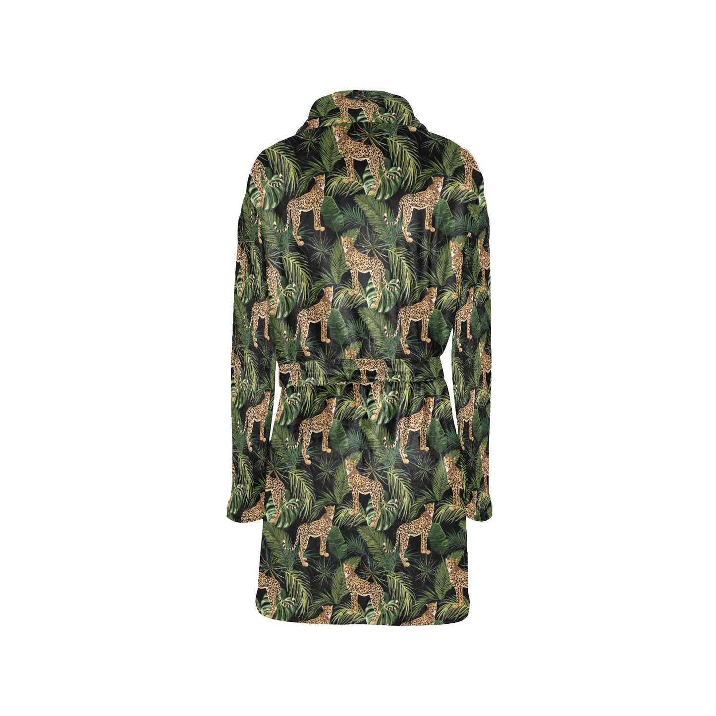 Cheetah Pattern Print Design 05 Women's Fleece Robe