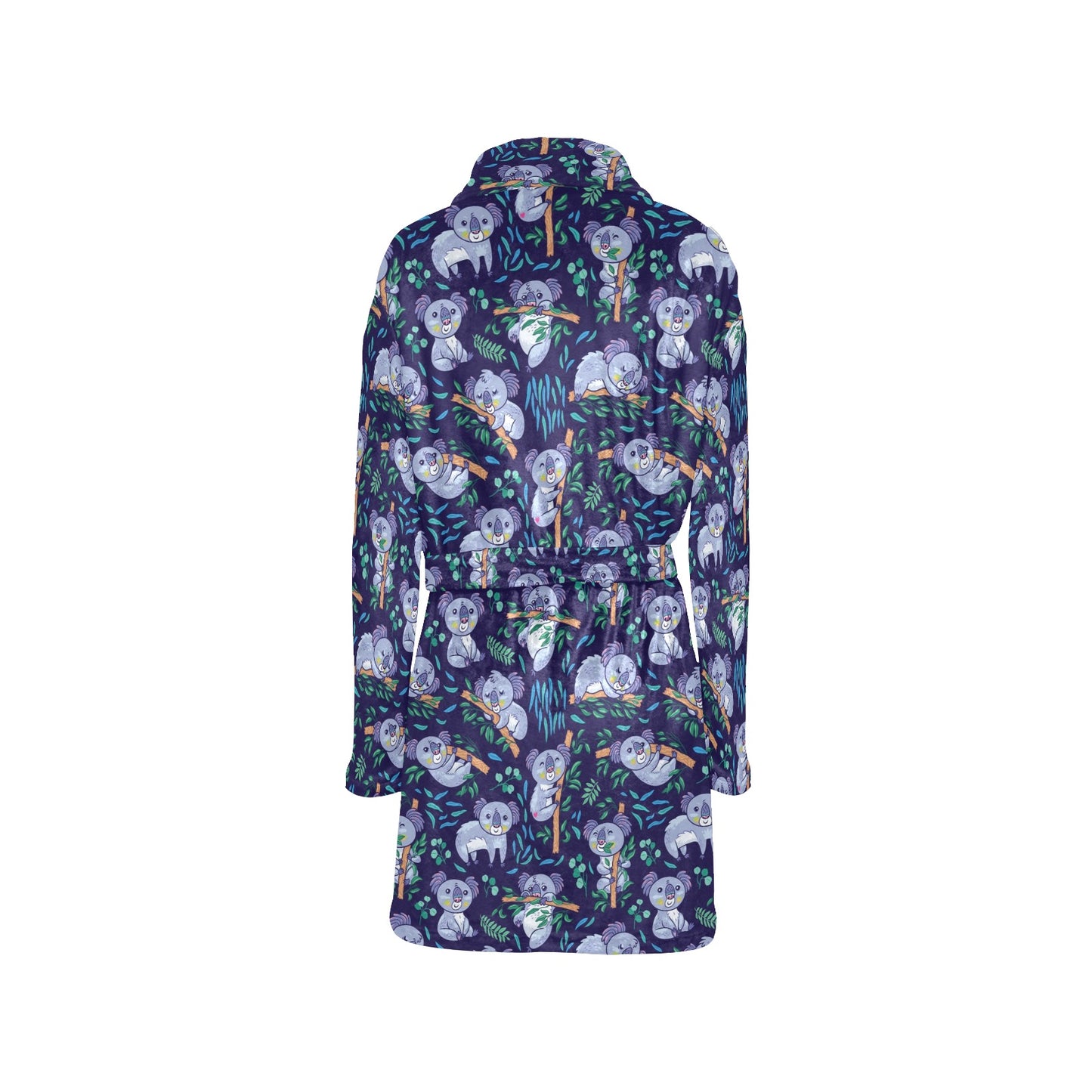 Koala Themed Design Print Women's Fleece Robe