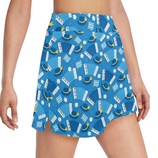 Accordion Print Design LKS401 17" Golf & Pickleball Skort with Pockets