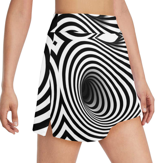 Vortex Print Design LKS303 17" Golf & Pickleball Skort with Pockets
