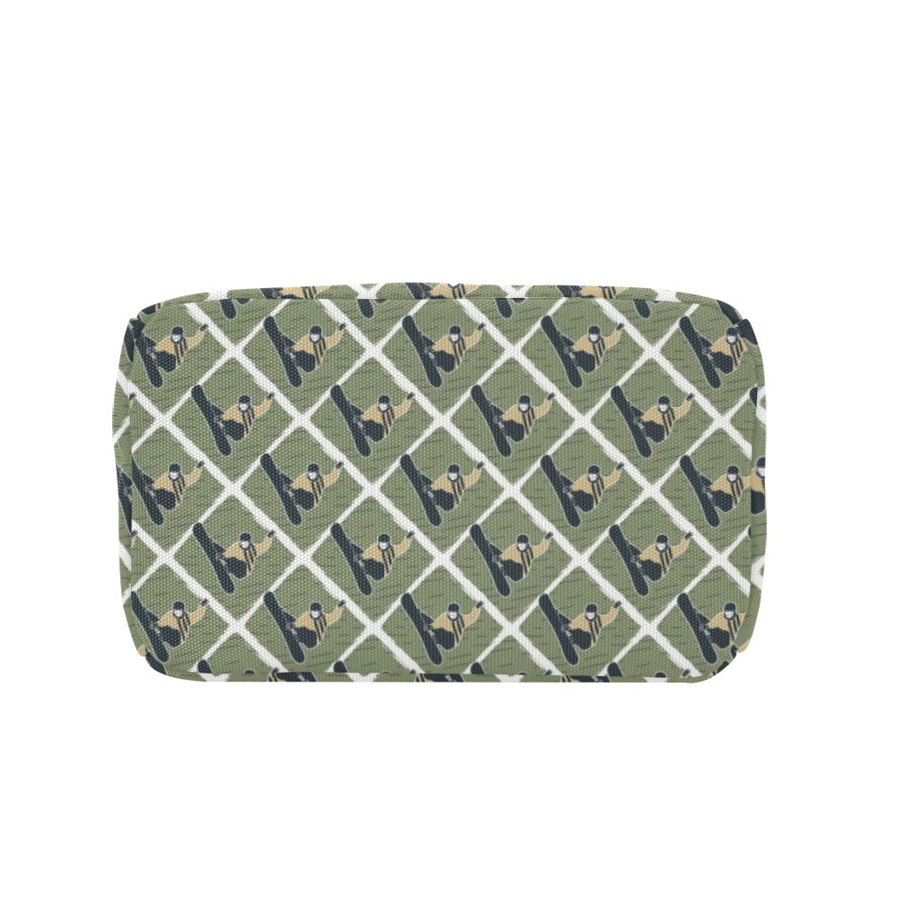 Snowboard Man Print Design LKS302 Insulated Lunch Bag