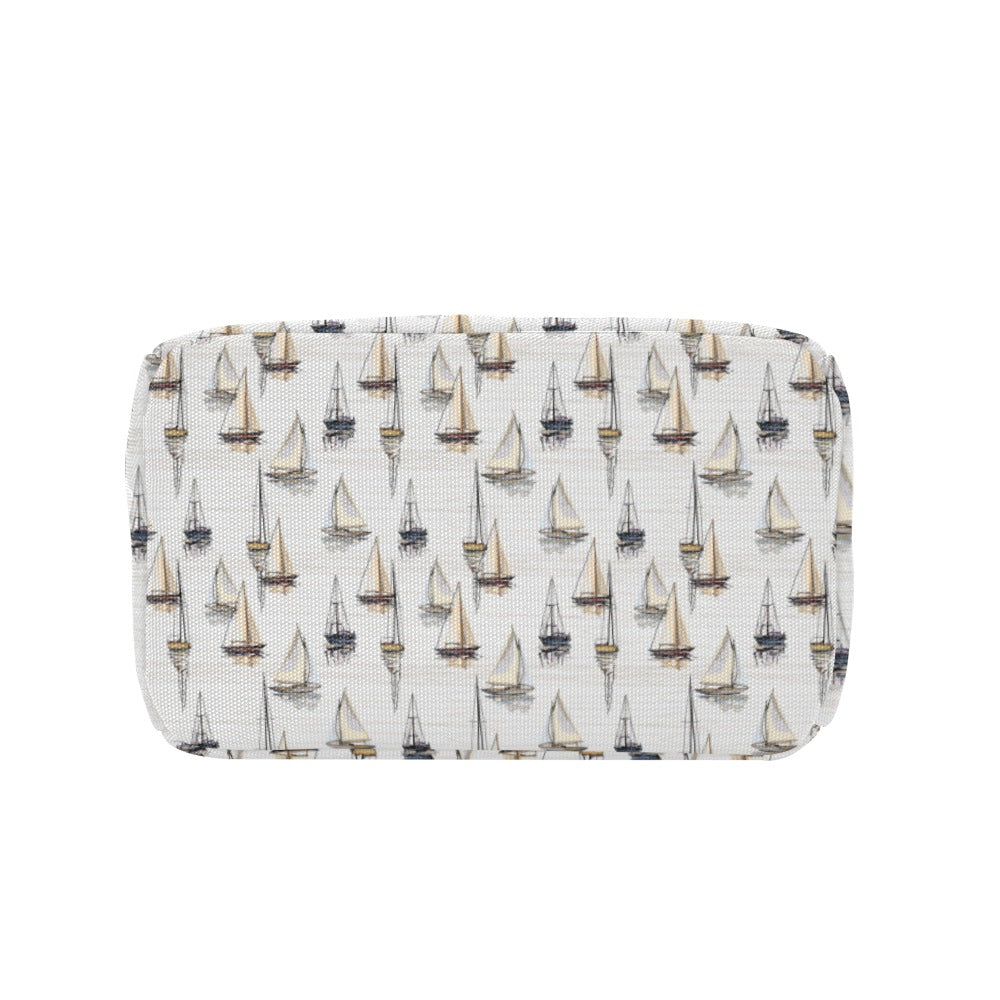 Sailboat Paint Pattern Print Design LKS307 Insulated Lunch Bag