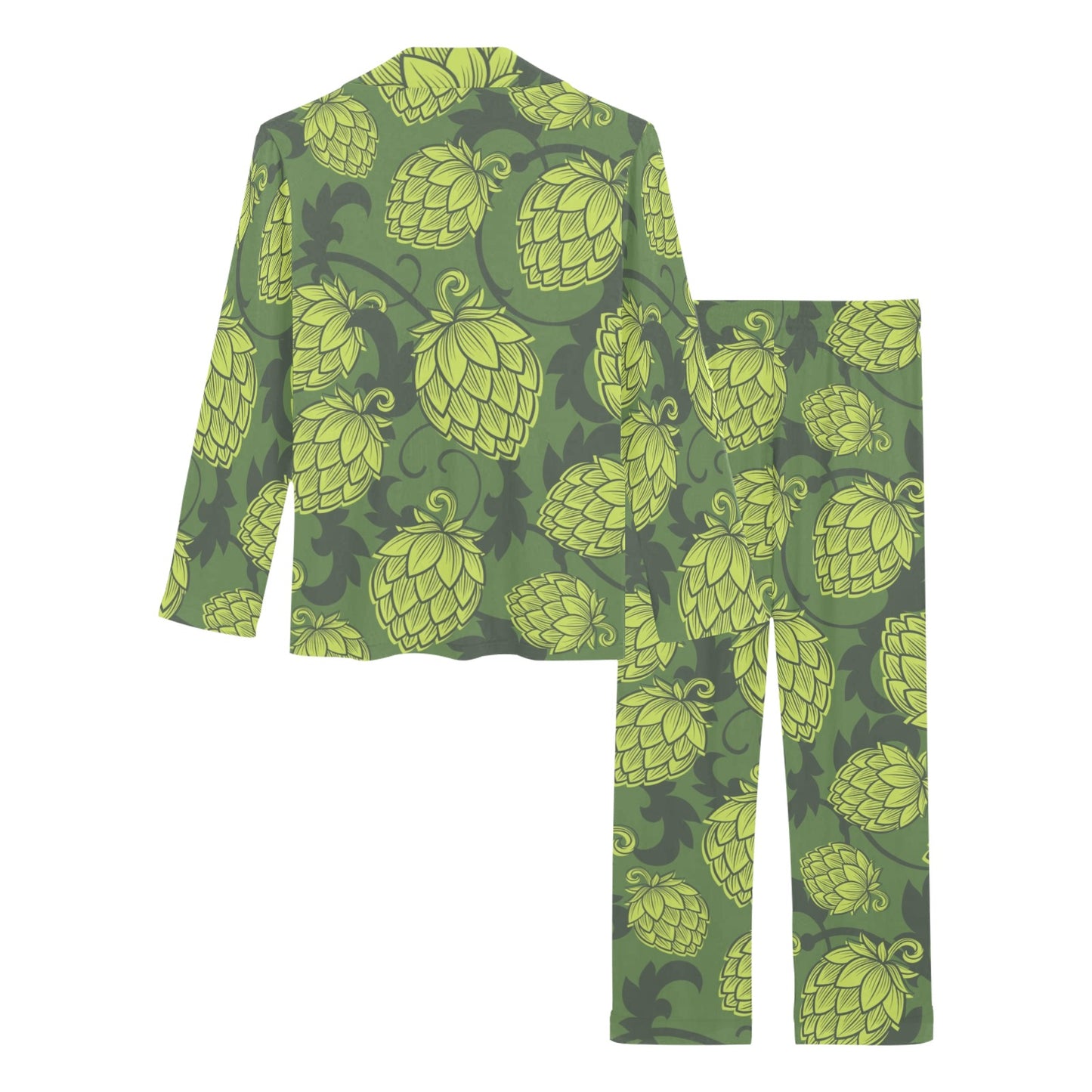 Hope Pattern Print Design 02 Women's Long Pajama Set
