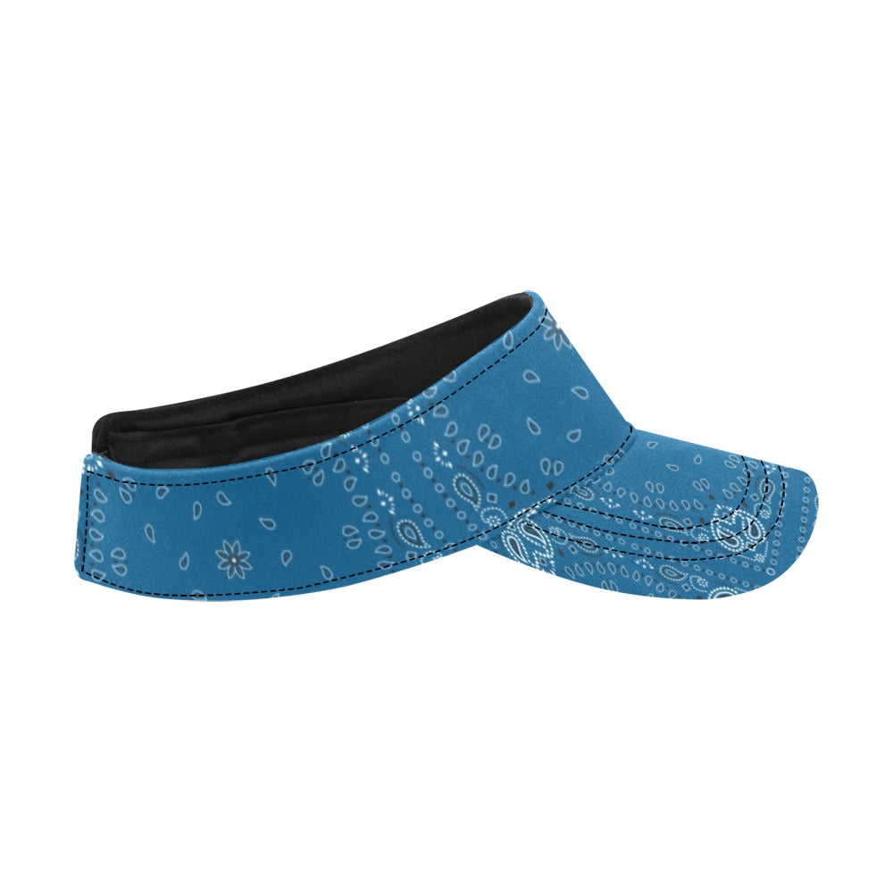 Bandana Blue Print Design LKS301 Unisex Sun Visor