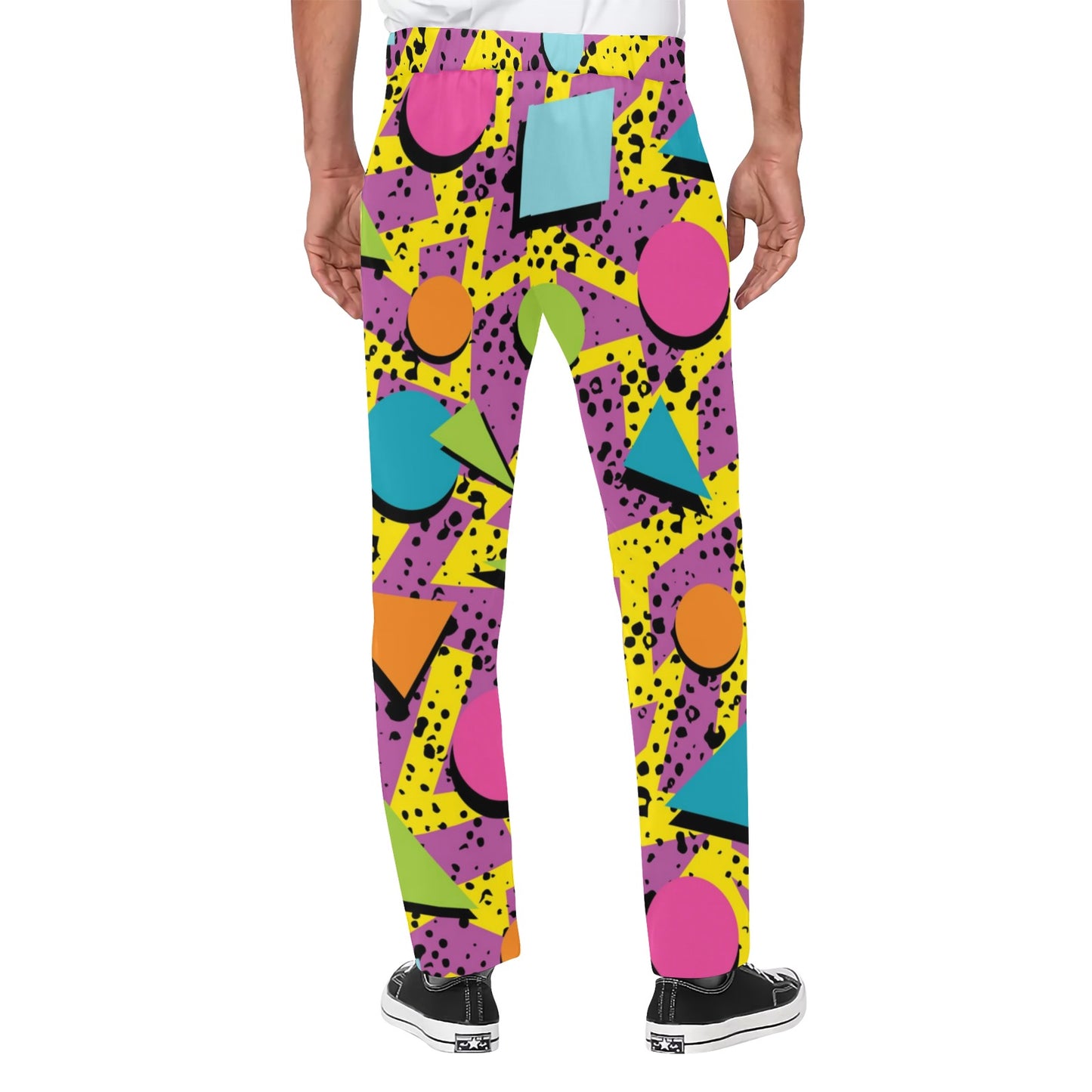 80s Pattern Print Design 1 Men's Pants