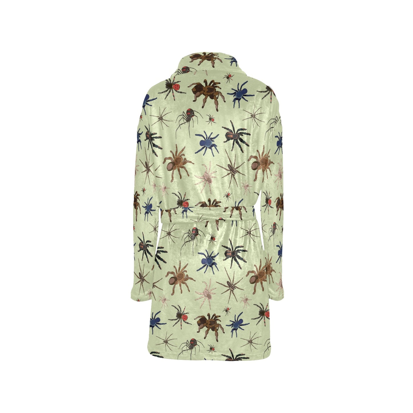 Tarantula Pattern Print Design 02 Women's Fleece Robe