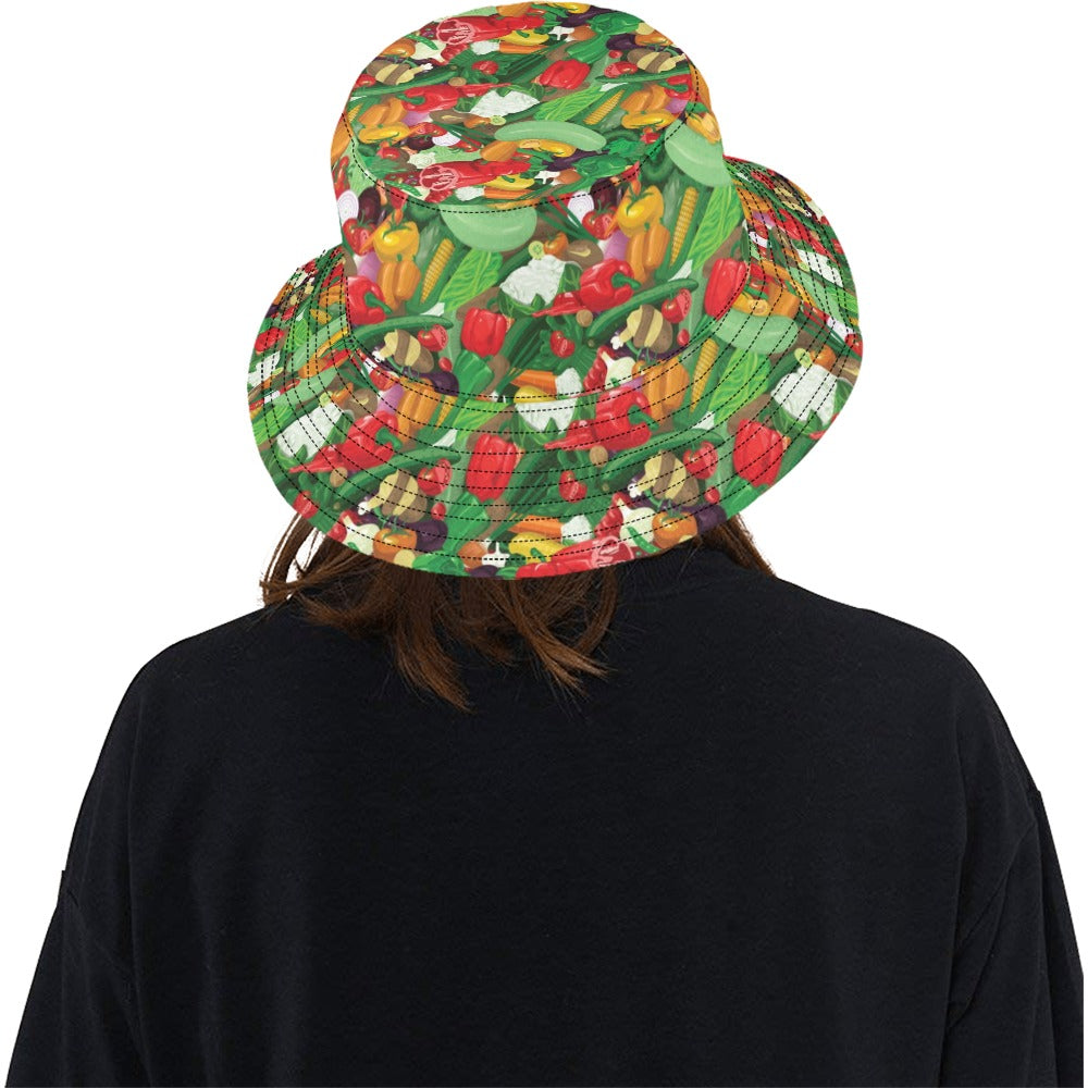 Salad Mix Vegetableprint Design LKS301 Unisex Bucket Hat