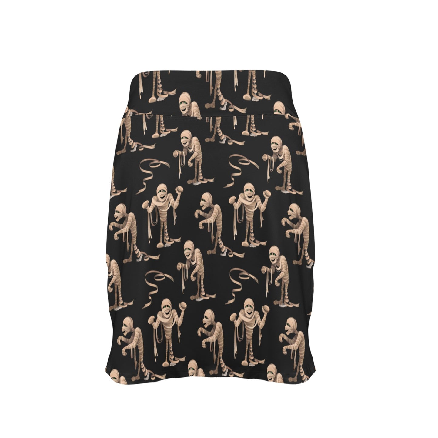 Mummy Print Design LKS302 Women's Golf Skirt with Pocket