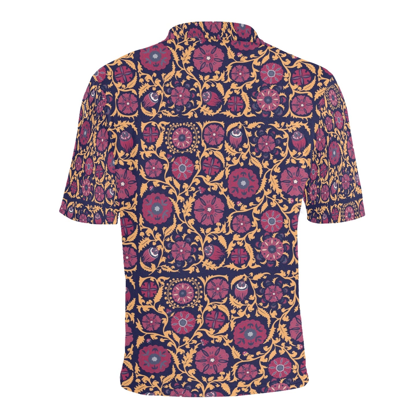 Suzani Print Design LKS303 Men Polo Shirt