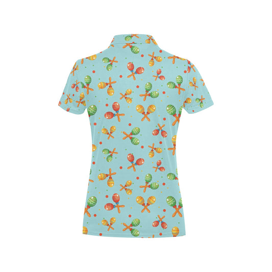 Maracas Print Design LKS402 Women's Polo Shirt
