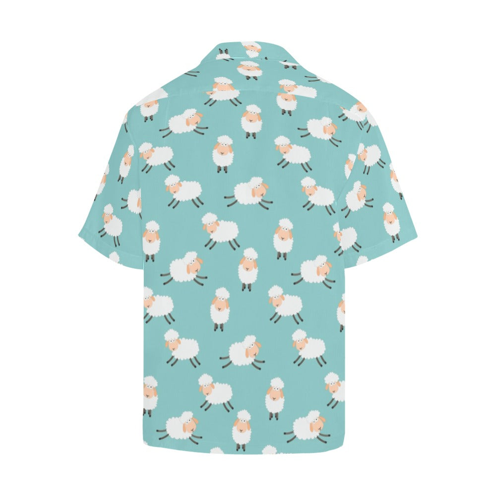 Sheep Print Design LKS406 Men's Men's Hawaiian Shirt