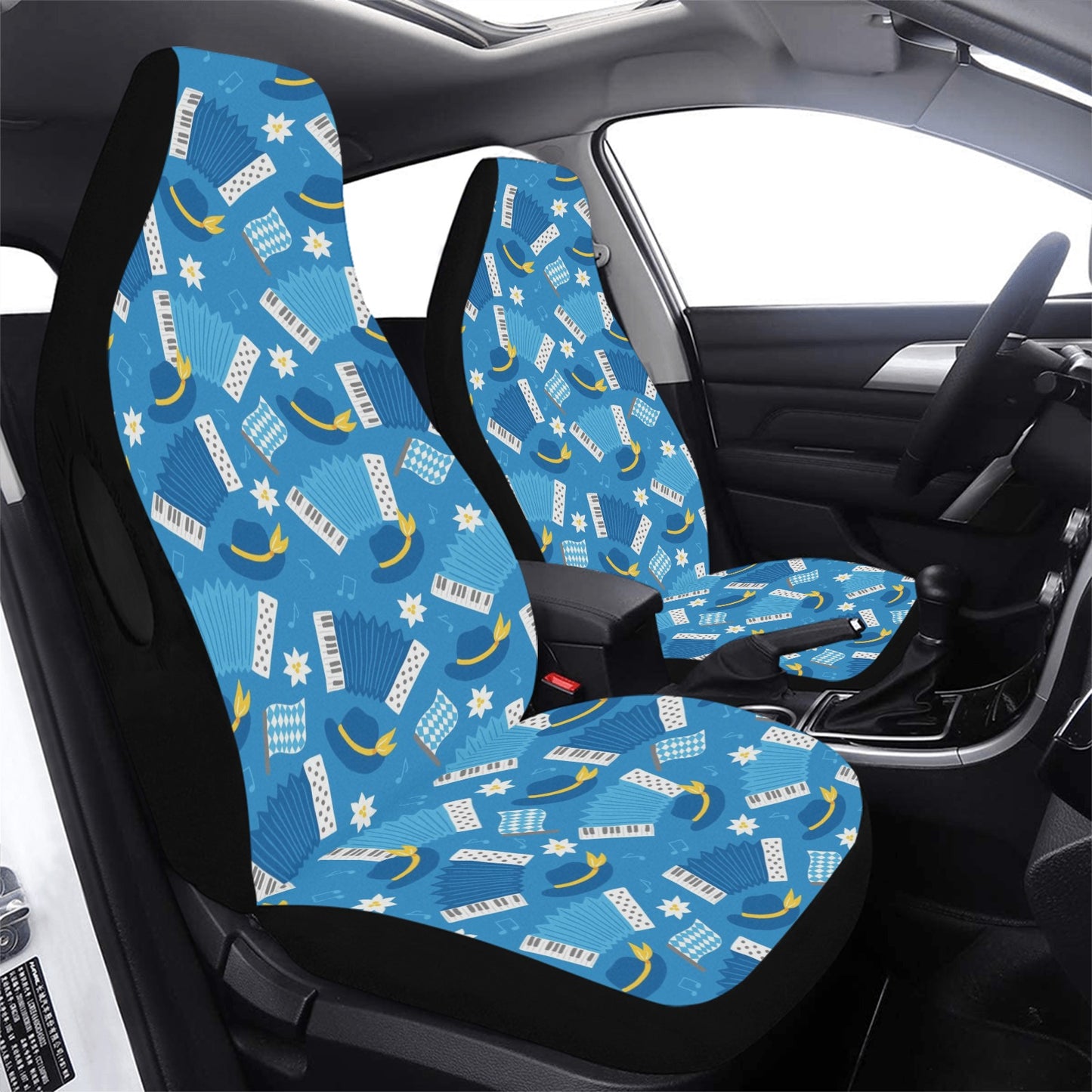 Accordion Print Design LKS401 Car Seat Covers