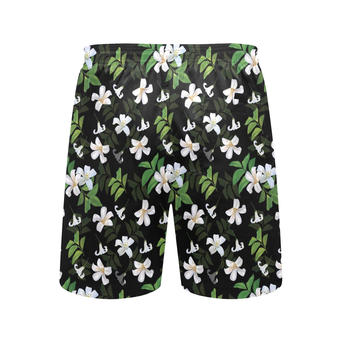 Sampaguita Print Design LKS301 Men's Swim Trunks Beach Shorts