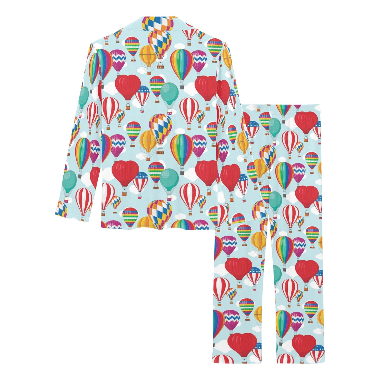 Ballon Pattern Print Design 07 Women's Long Pajama Set