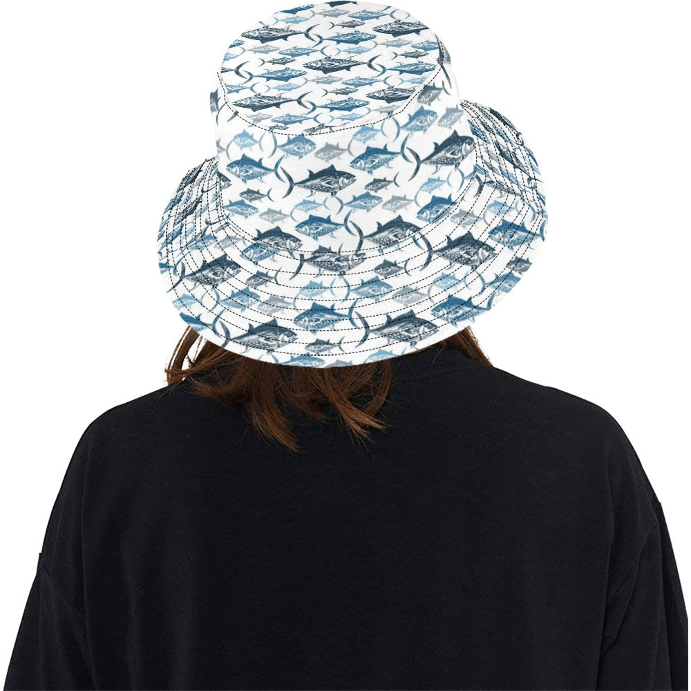 Tuna Fish Print Design LKS303 Unisex Bucket Hat
