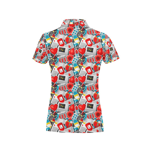 Phlebotomist Medical Themed Women's Polo Shirt