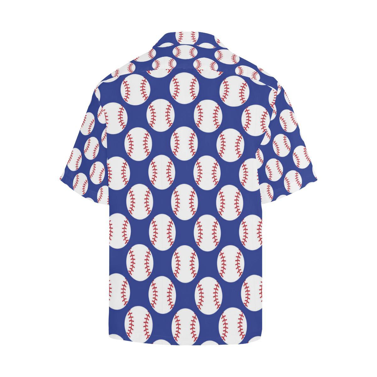 Baseball Blue Background Men Aloha Hawaiian Shirt