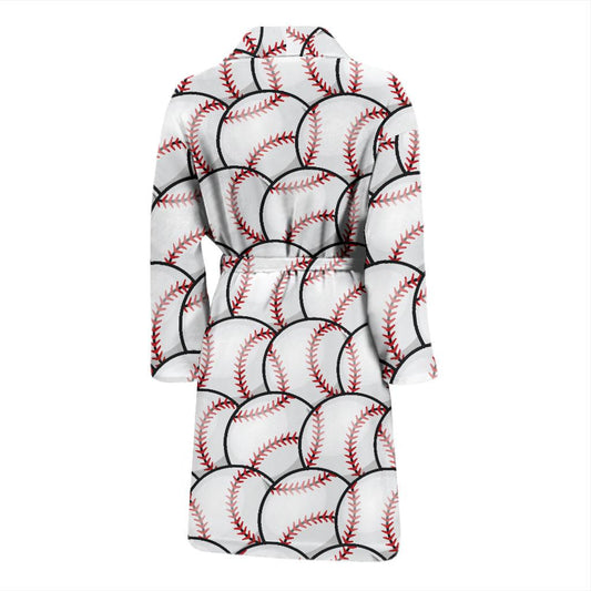 Baseball Pattern Men Bath Robe-JTAMIGO.COM