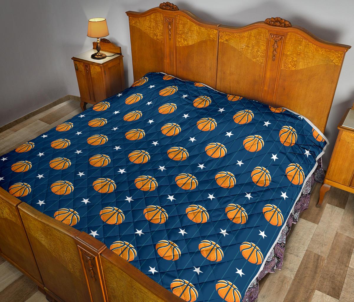 Basketball Star Print Pattern Premium Quilt-JTAMIGO.COM