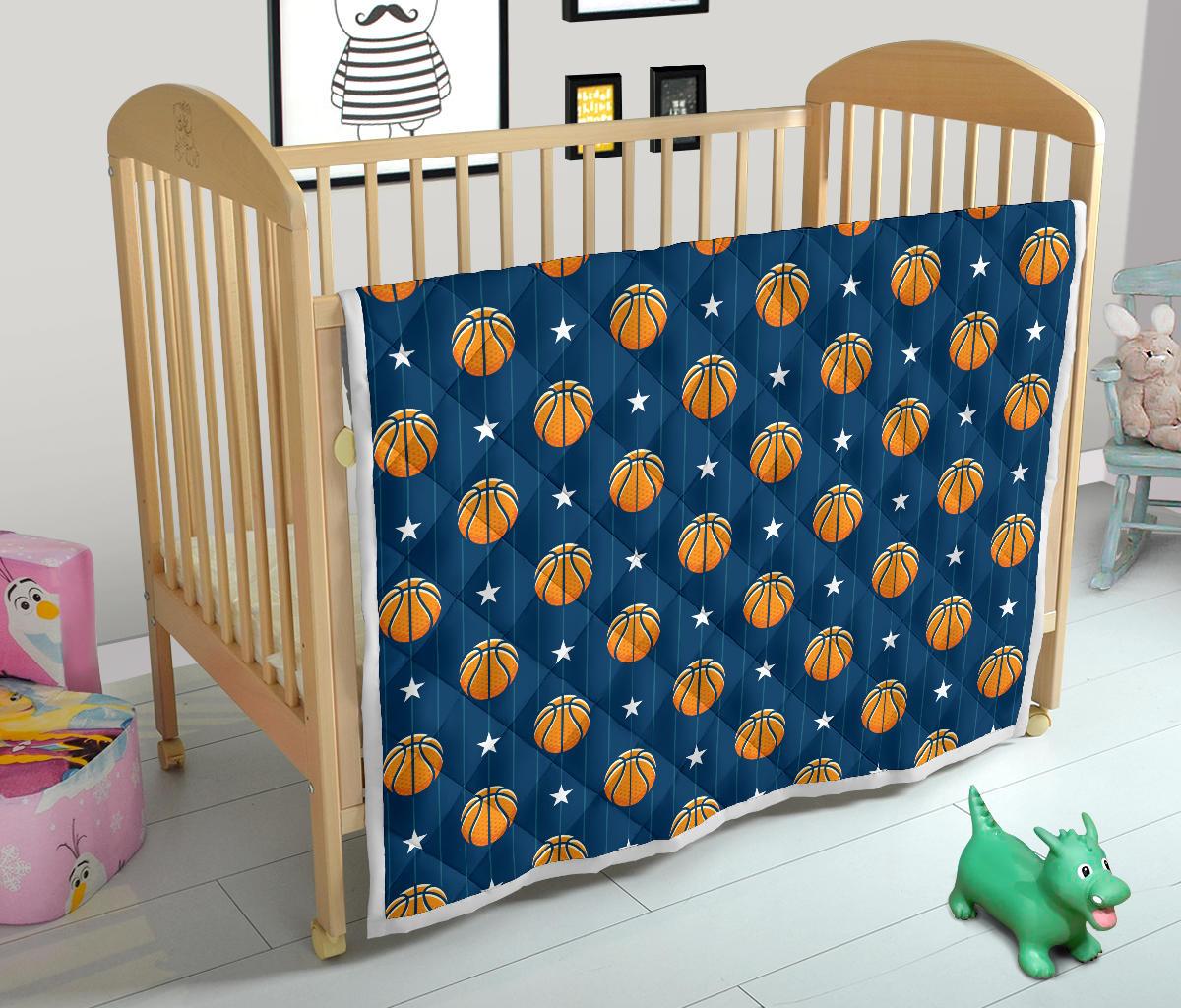 Basketball Star Print Pattern Premium Quilt-JTAMIGO.COM