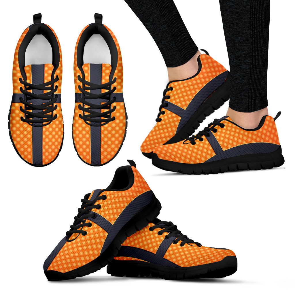 Basketball Texture Print Pattern Women Sneakers Shoes