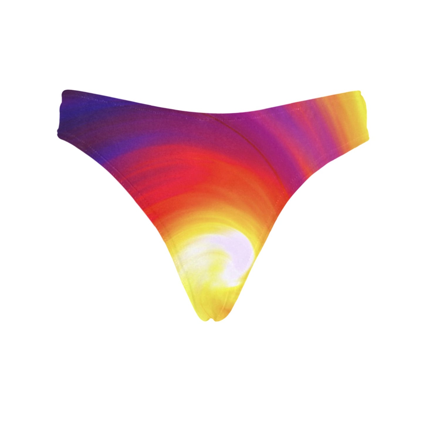Vortex Twist Swirl Flame Themed Women's Thongs