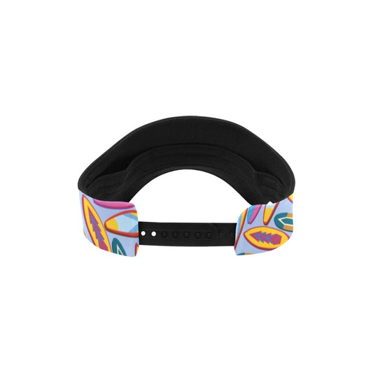 Surfboard Pattern Print Design LKS303 Unisex Sun Visor