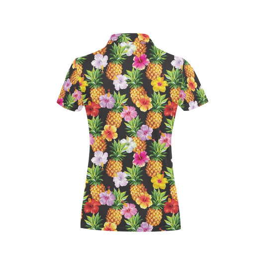 Pineapple Hibiscus Women's Polo Shirt