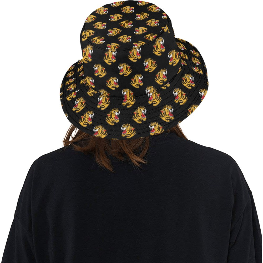 Tiger Head Print Design LKS306 Unisex Bucket Hat