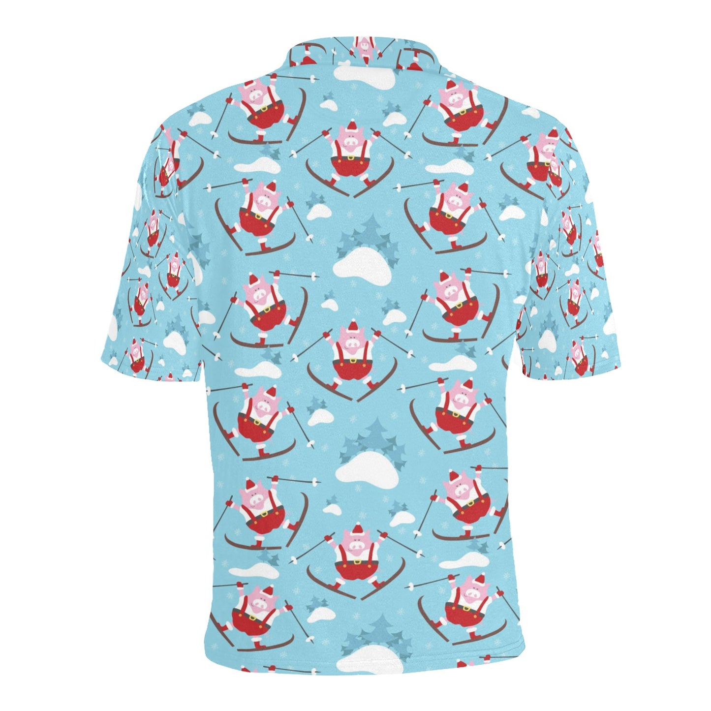 Ski Print Design LKS309 Men Polo Shirt