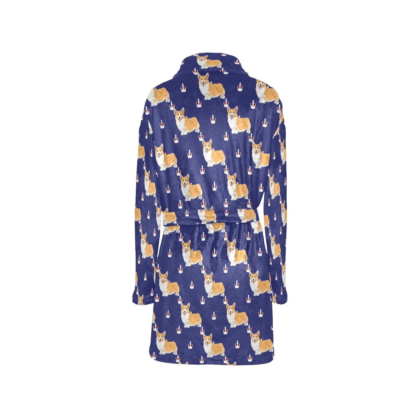 Pembroke Welsh Corgis Pattern Print Design A07 Women's Fleece Robe