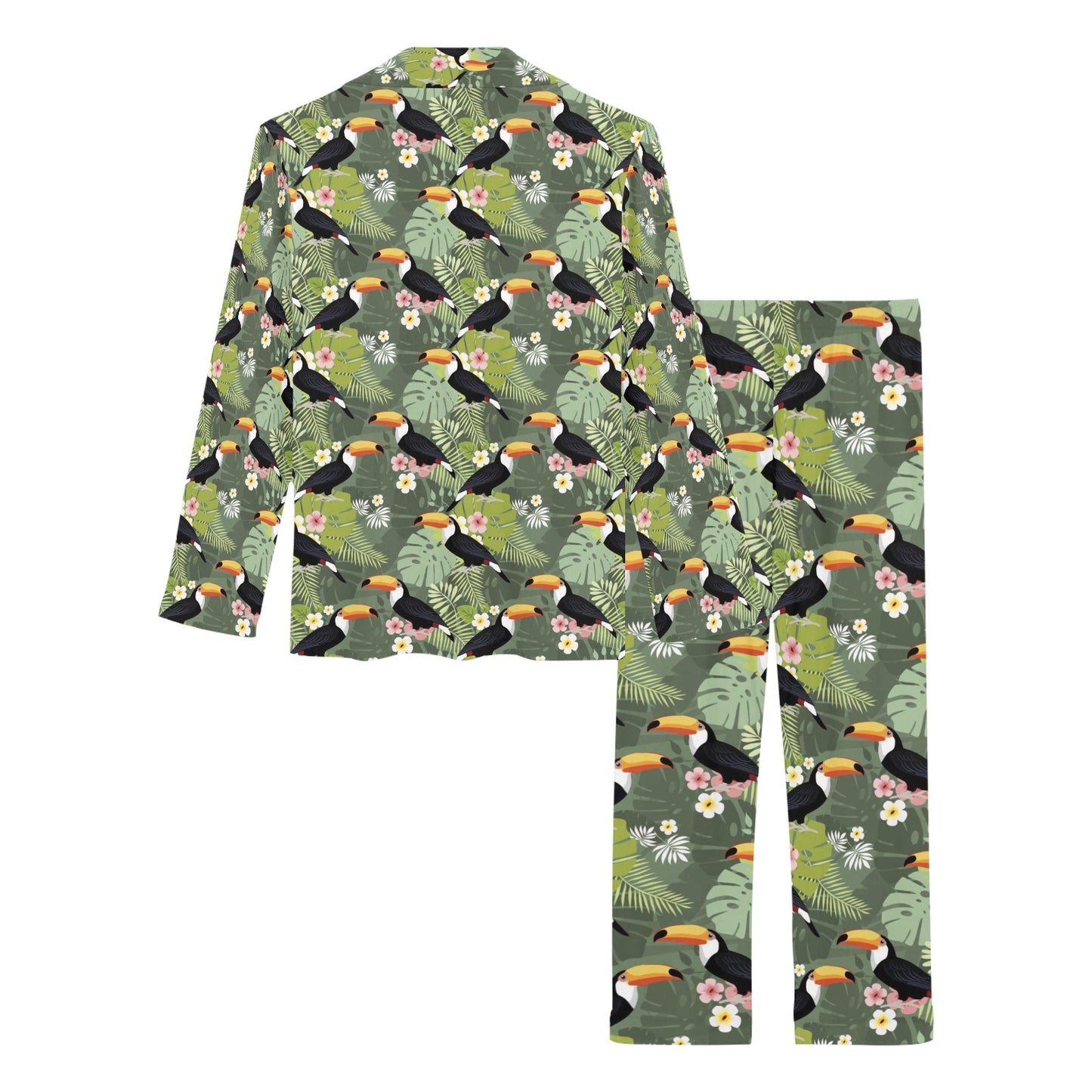 Toucan Print Design LKS304 Women's Long Pajama Set