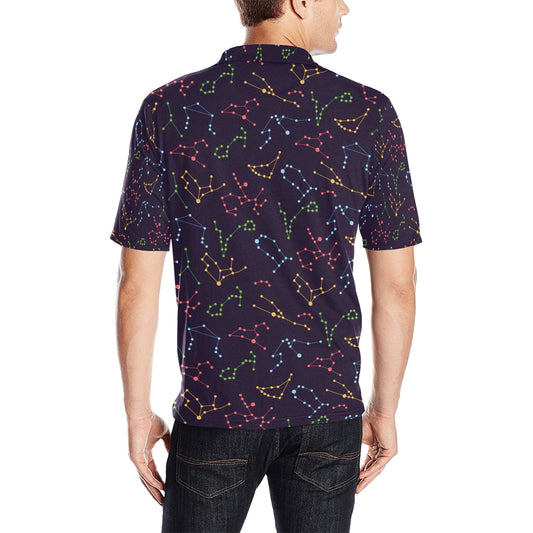 Zodiac Print Design LKS301 Men Polo Shirt