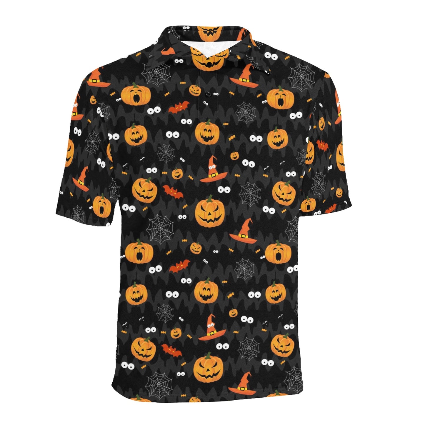 Halloween Print Design LKS405 Men Polo Shirt