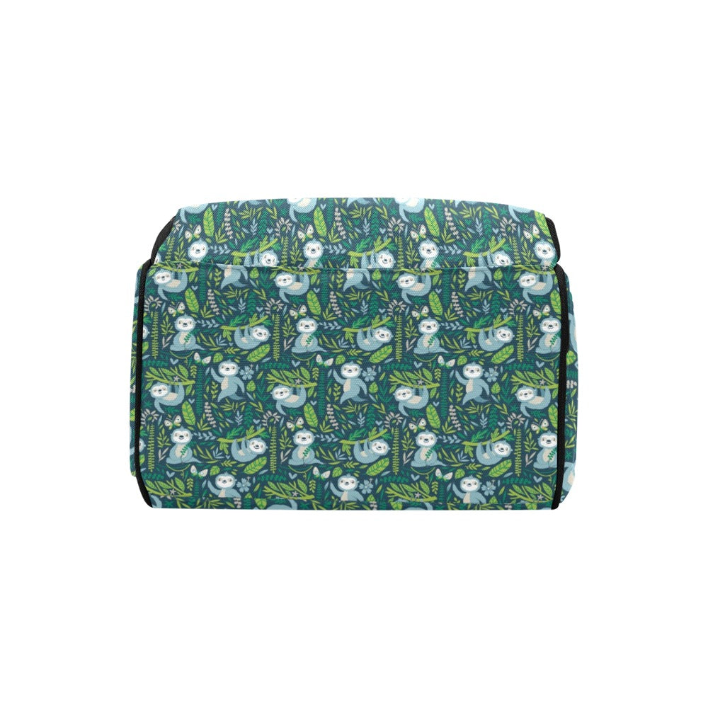 Sloth Print Design LKS304 Diaper Bag Backpack