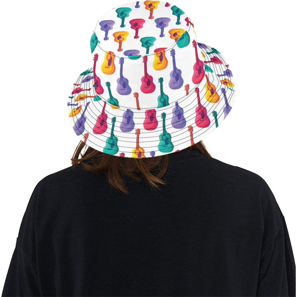 Acoustic Guitar Print Design LKS406 Unisex Bucket Hat